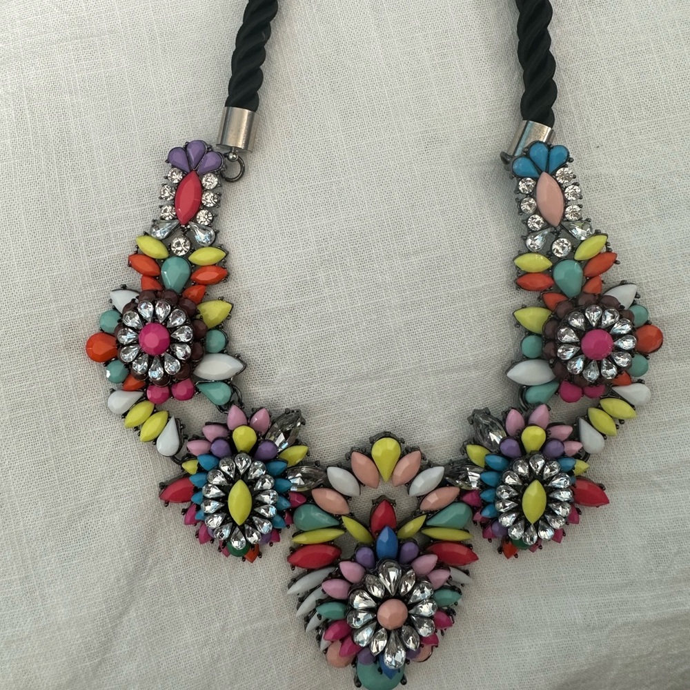 Eye Candy La Multicolored Statement Necklace - image 1